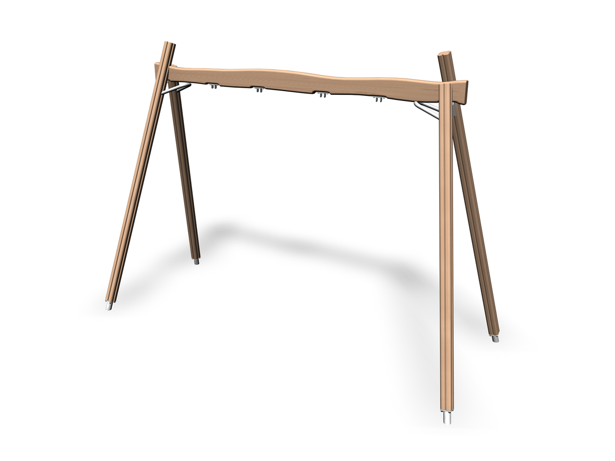 forest themed wooden swing frame