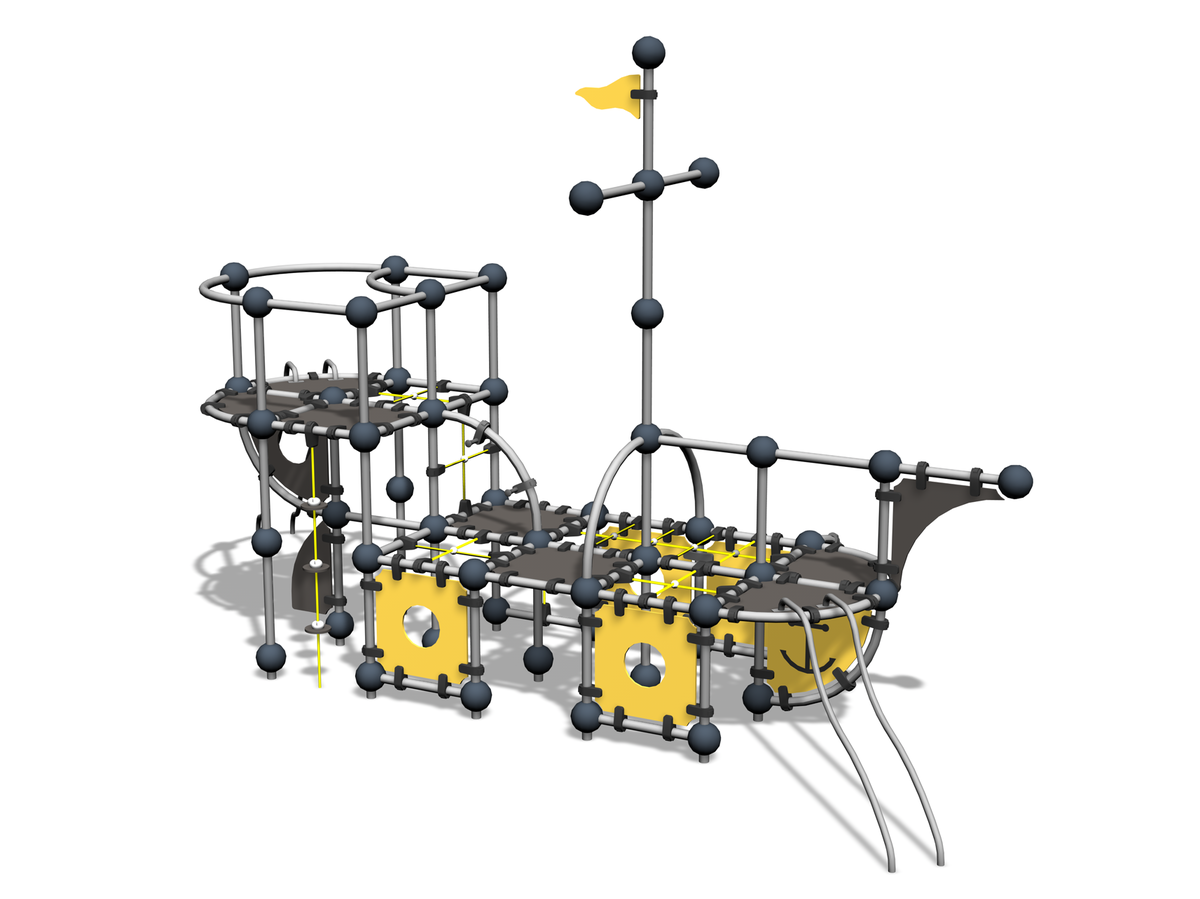 pirate ship climbing frame