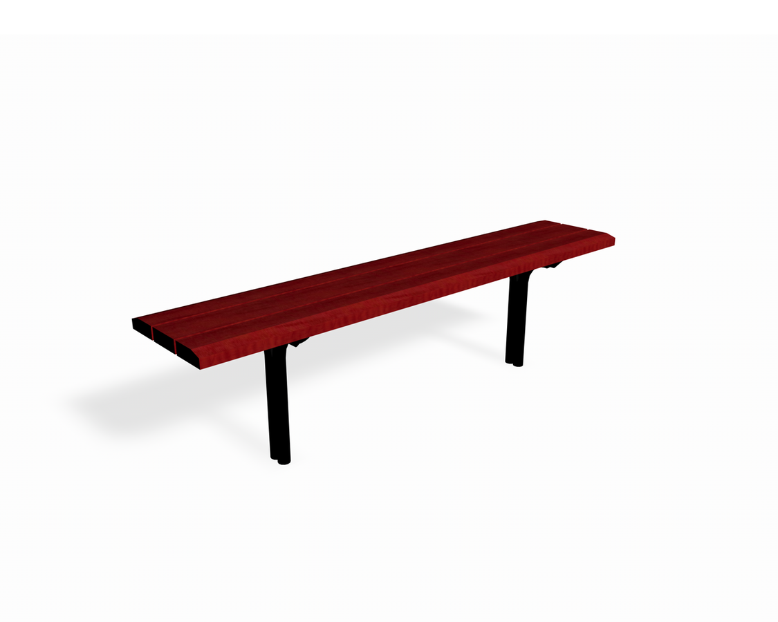 red bench for parks