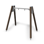 brown single swing frame