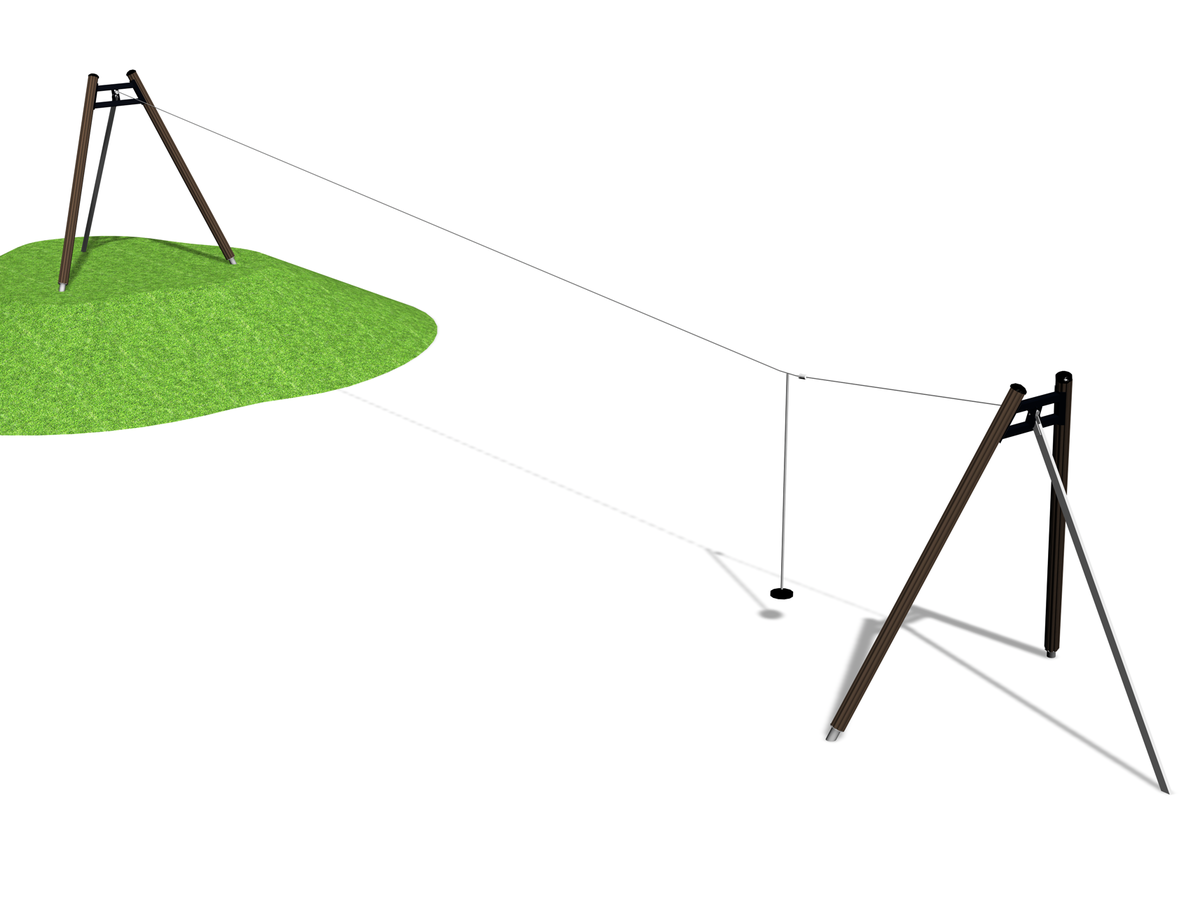 diagram of a zipline