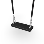 black seat for a swing set