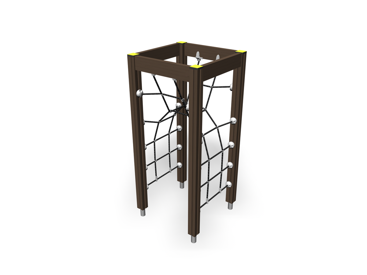tall net climbing frame for parks