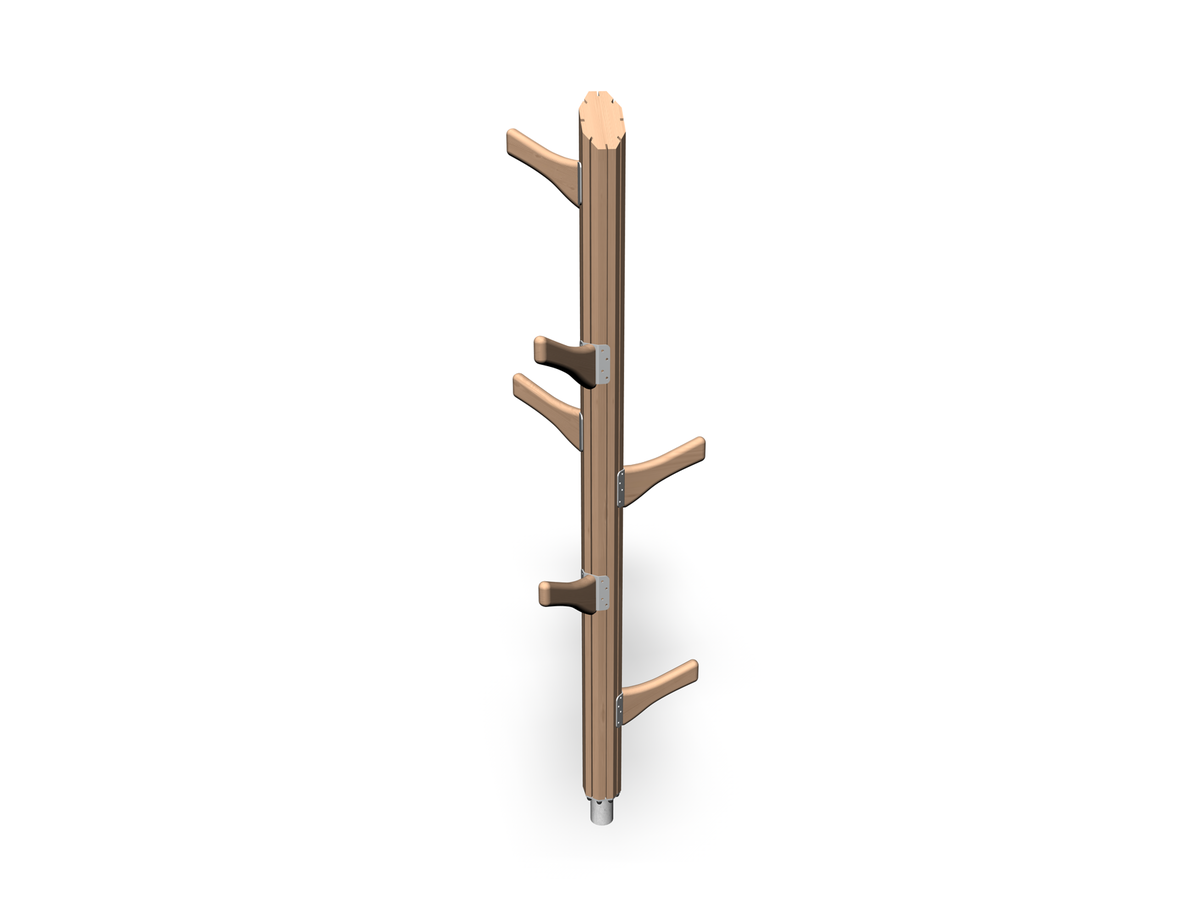 3d render of kids climbing post