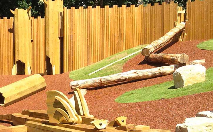 kings park wooden climbing beams