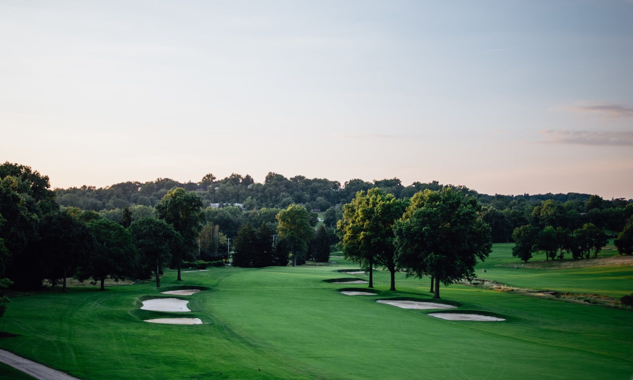 golf bunkers on green