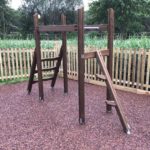 climbing frame in park in newbury