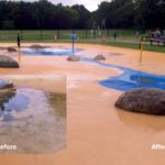 rubber surface cleaner before and after