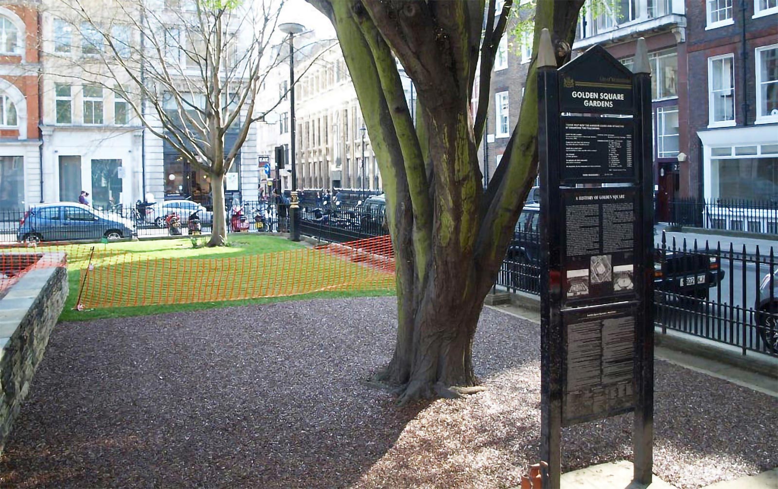 rubber mulch around tree london