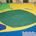 rubber safety surface in hospital