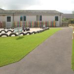 artificial grass in playground