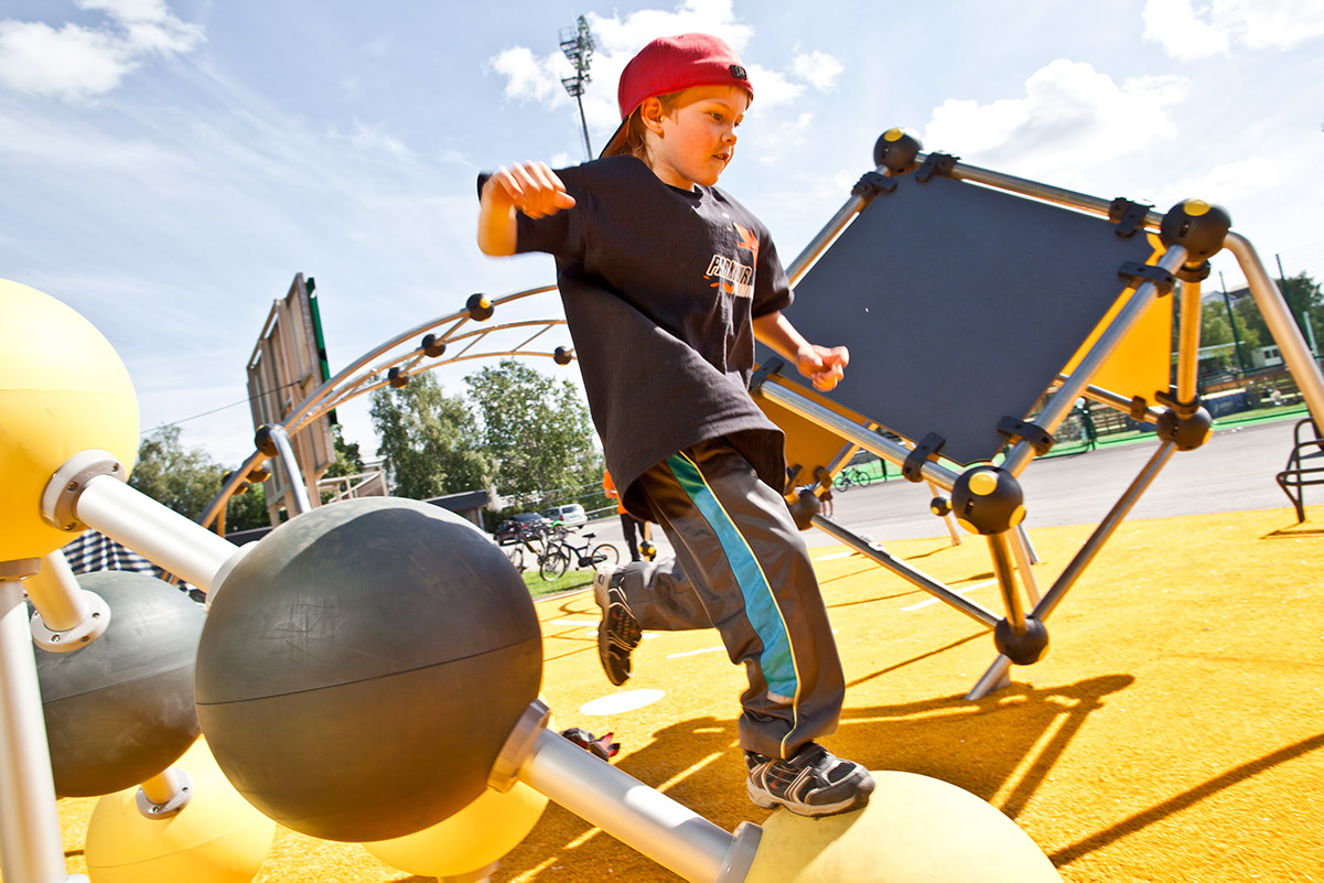 small child parkour park