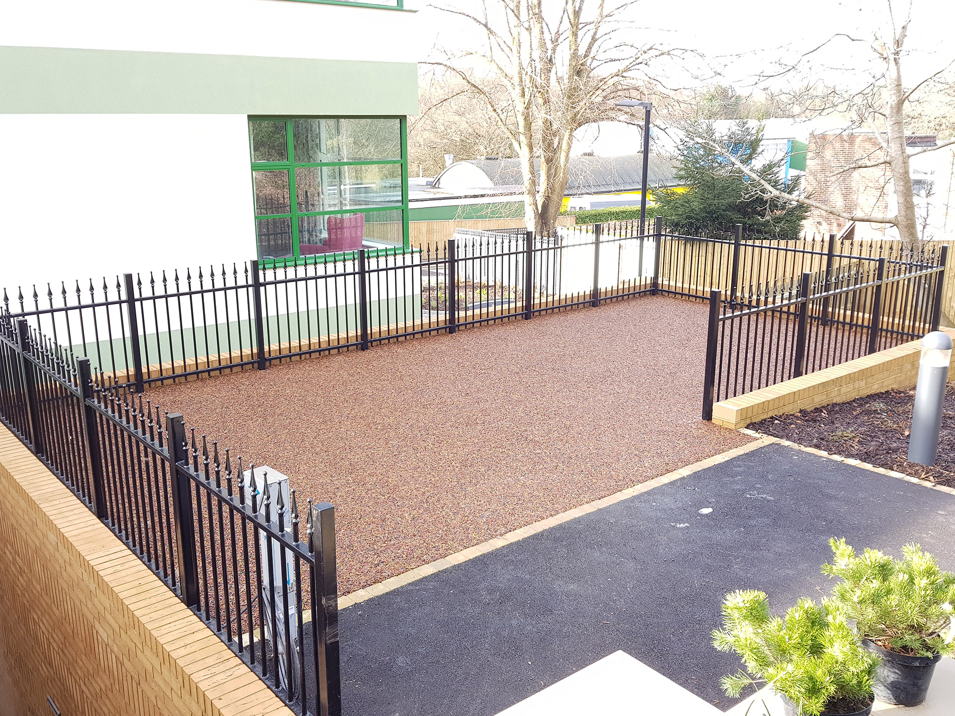 rubber mulch area