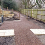 rubber mulch path