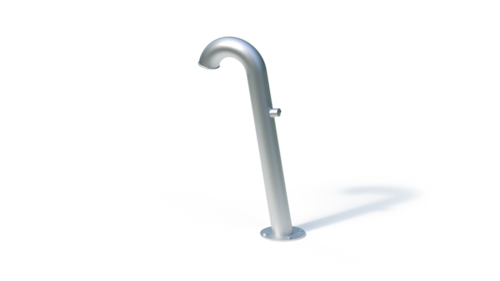 Water dispenser including flange cover plate