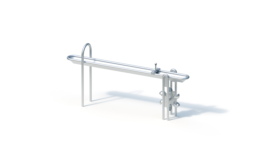 Water trough (2.10) with water mill