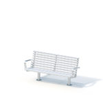 Bench (three-seater, armrest)