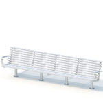 Bench (six-seater, armrest)