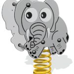 Ellie Elephant Spring Rocker