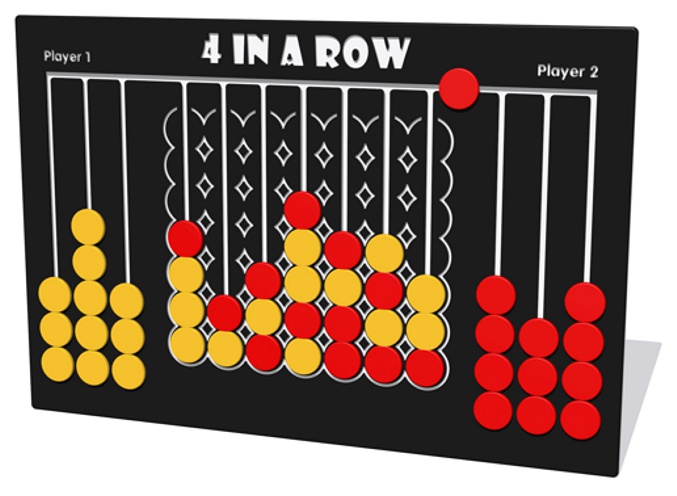 4 in a row play panel