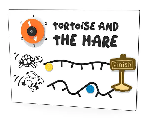 hare and tortoise play panel