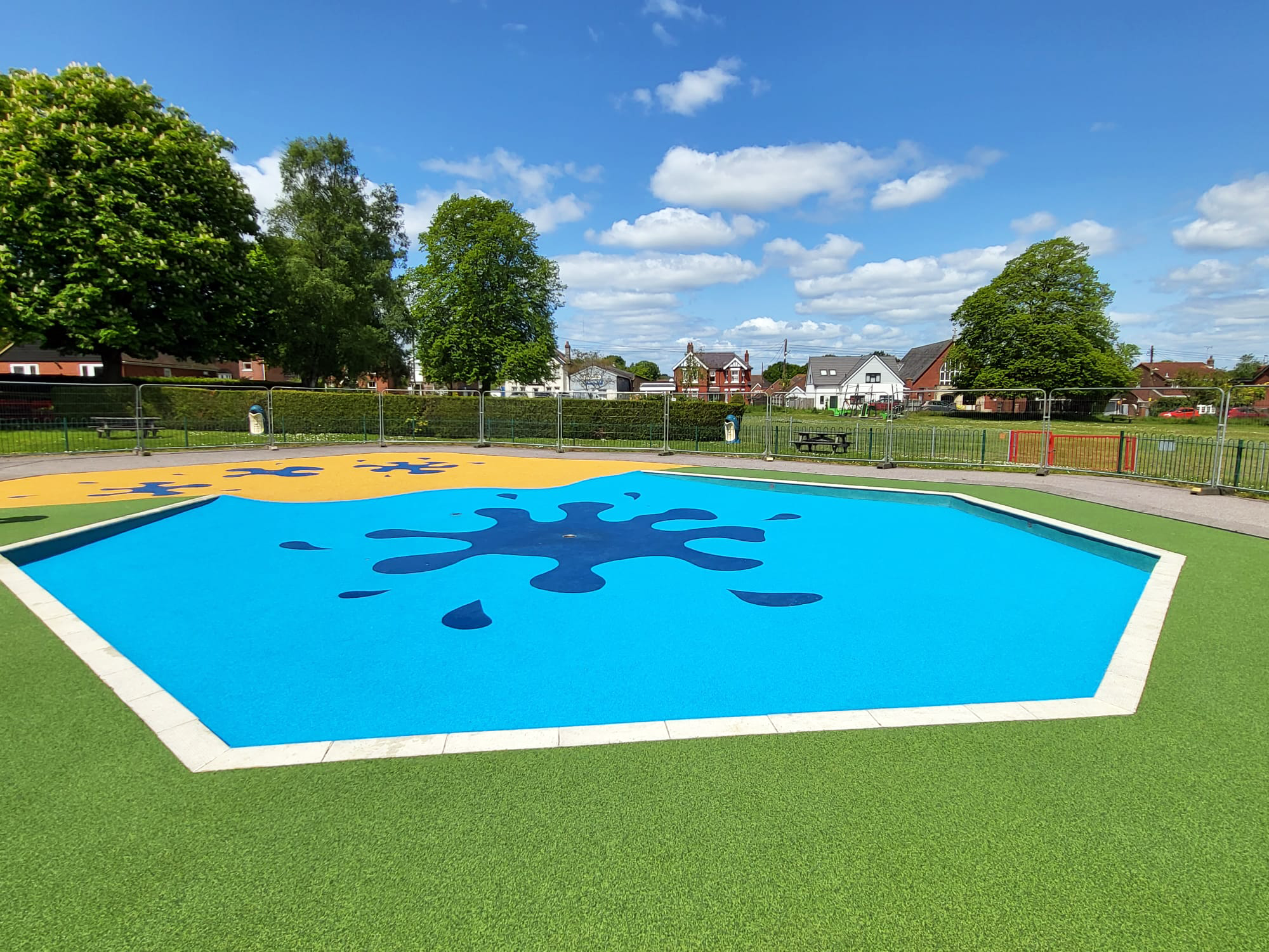 splash pad wet pour rubber