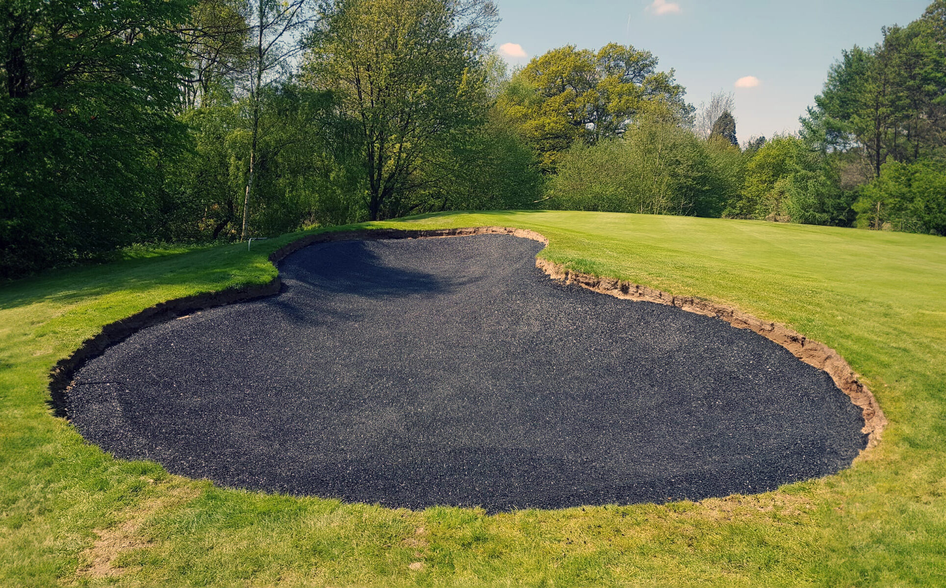bunkerbase rubber golf bunker liner