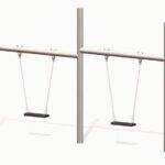 small metal swing for two