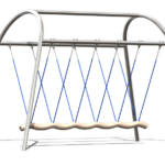 3d render of rope swing for 5 people