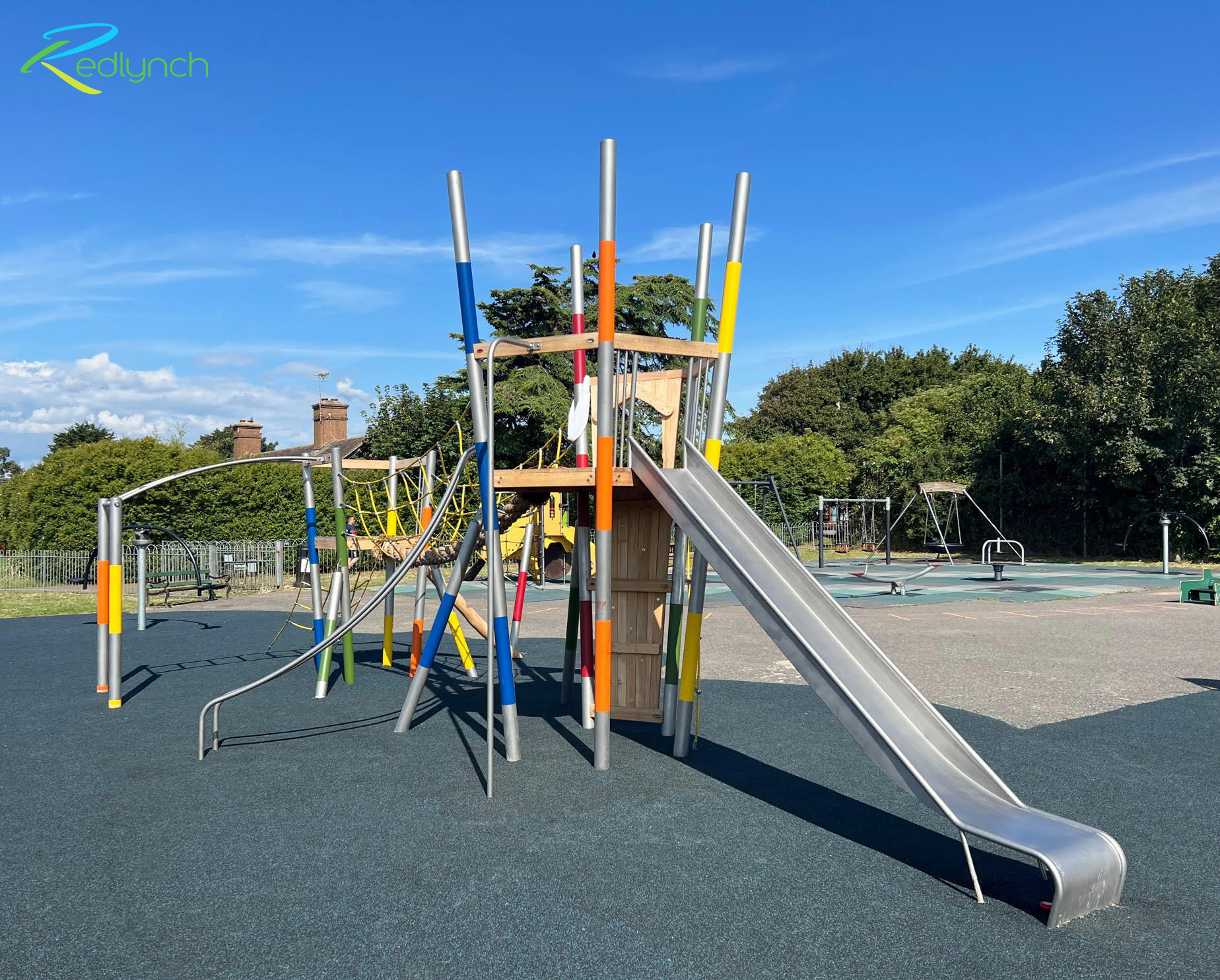 mikado themed playground climbing frame