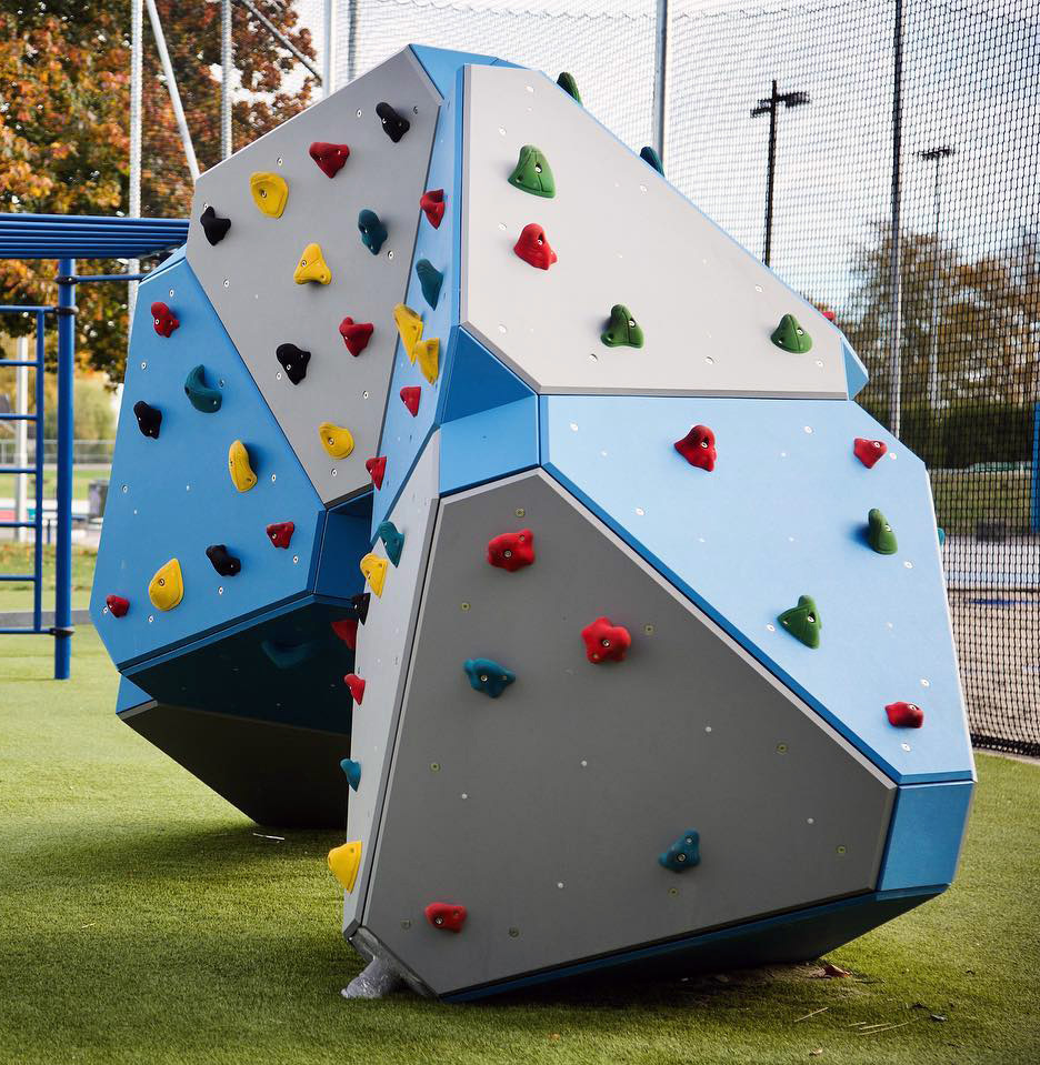 bouldering wall outdoors