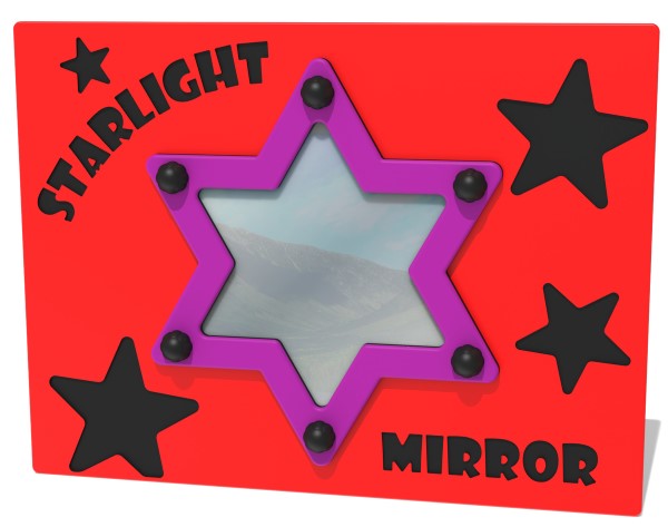 play panel star shape mirror for parks