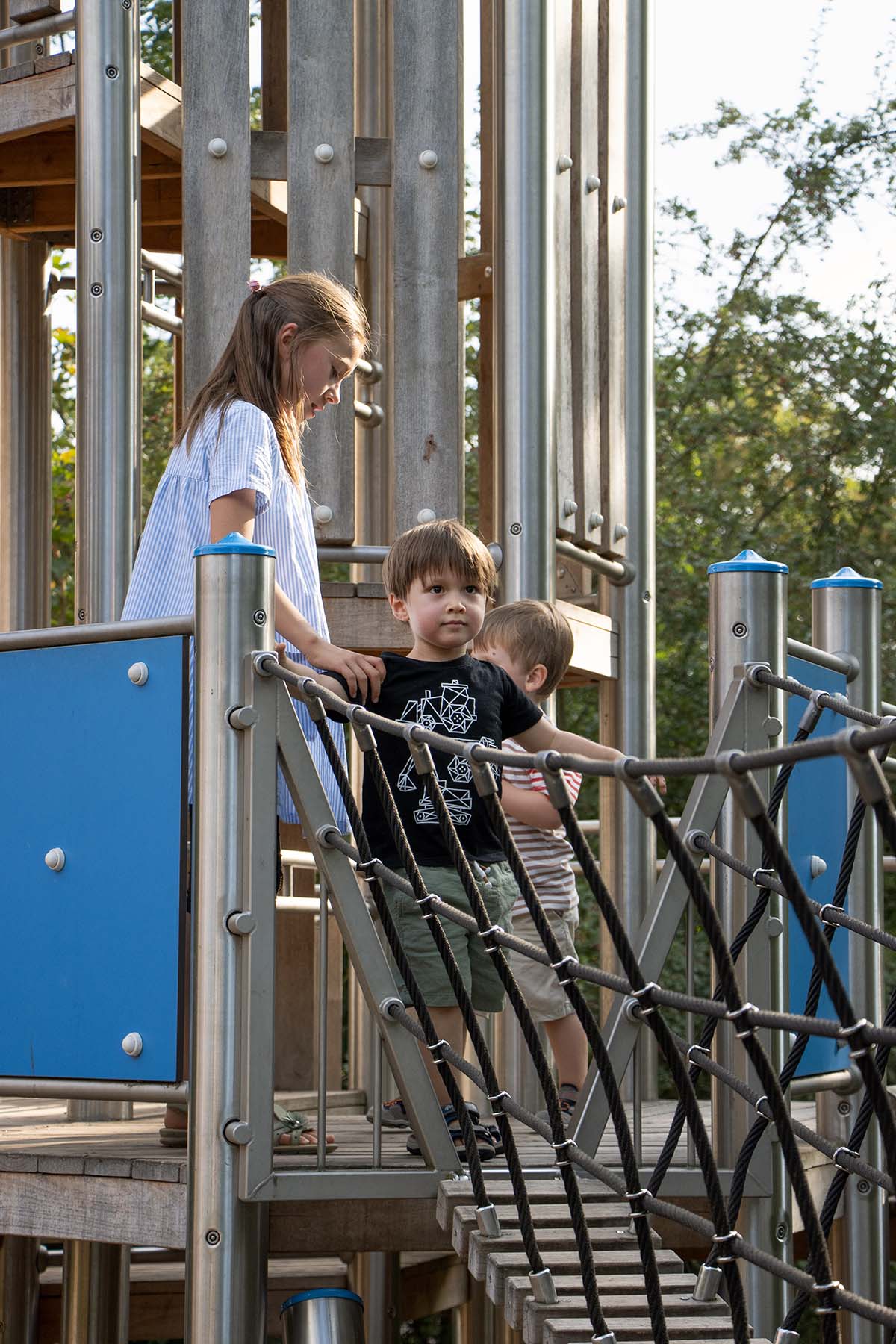 "Kids enjoying Redlynch Leisure outdoor play area, enhancing emotional and social skills.
