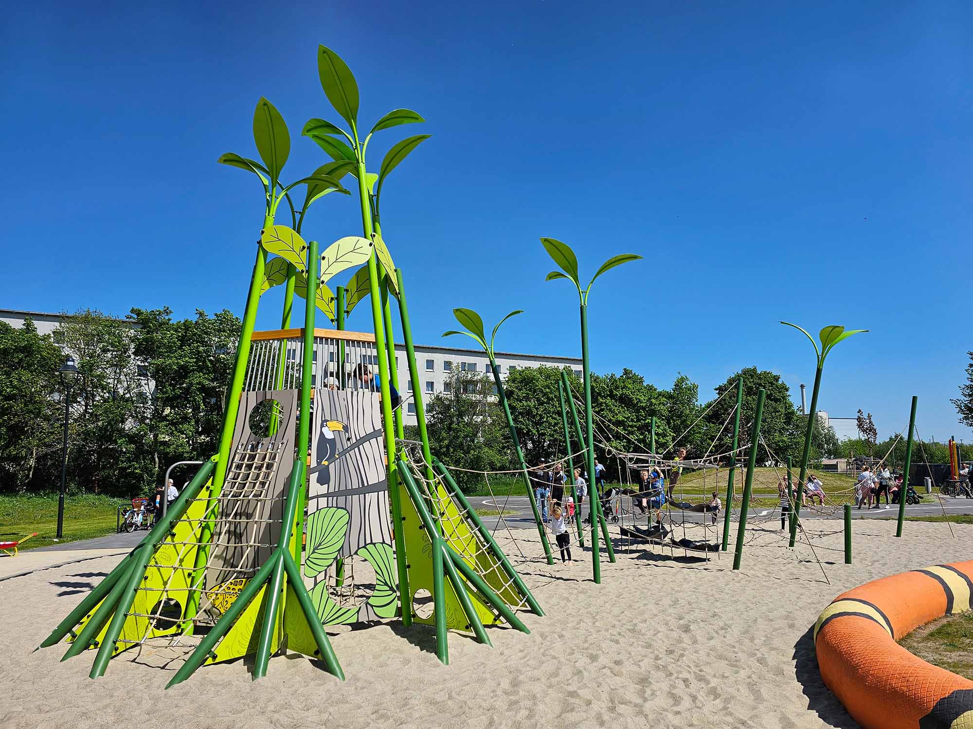 Playful and safe GrasArt equipment, perfect for enhancing outdoor play areas in schools.