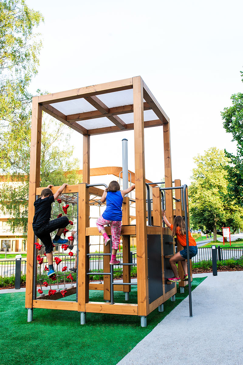 playground equipment made of finnish pine
