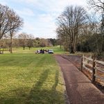 Hankley golf club rubber mulch path