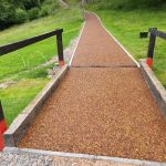 tigermulch path on a golf course